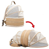 Pet Carrier Backpack Bag Small Dog Cat Transparent Expandable Breathable Walking Outdoor Travel Products Puppy Kitty Strollers