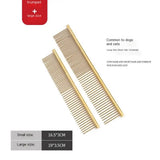 Pet Comb Stainless Steel Straight Comb Dog Cat Beauty Colorful Steel Comb Large Dog Knot Comb Lightweight And Wear-resistant