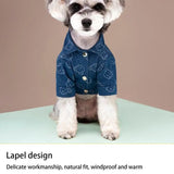 Pet Denim Dog Shirt Summer Dog Clothes Casual Clothing For Small Large Dogs Cats T-shirt Chihuahua Costumes Yorkshire Shirts