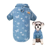 Pet Denim Dog Shirt Summer Dog Clothes Casual Clothing For Small Large Dogs Cats T-shirt Chihuahua Costumes Yorkshire Shirts