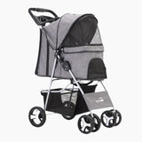 Pet Dog Carrier Stroller Cat Cart Outdoor Breathable Lightweight Foldable for Small Dog and Cats Lightweight Trolley Carrier