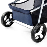Pet Dog Carrier Stroller Cat Cart Outdoor Breathable Lightweight Foldable for Small Dog and Cats Lightweight Trolley Carrier
