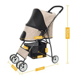 Pet Dog Carrying Stroller Pet Cat Breathable Outdoor Breathable Lightweight Foldable Carrier Stroller for Do переноска для собак