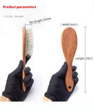 Pet Grooming Rosewood Oval Handle Comb Brush Stainless Steel Pins Detangling for Show Dogs & Cats Accessories