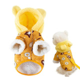 Pet Hoodie Dog Pet Sweatshirt Winter Coat Hoodie Sweater Winter Dog Hoodies Coat Cute Thick Fleece Soft Warm Pet Clothes For