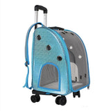 Pet Strollers Dog Cat Portable Travel Transport Bag Rolling Luggage Backpack Travel Tote Trolley Bags for Dogs Cat Accessories