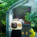 Pet Trolley Suitcase Carrier Transparent Pet Outing Bubble Trolley Case Backpack Cats Transport Extendable Conveyor Bag Things