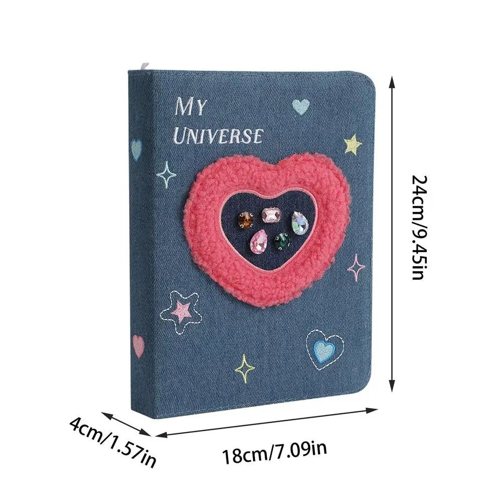 Photo Albums Bulk Cards Storage Album A5 Photo Travel Album 3 Inches Family Photo Book Vintage Love Or Star-Shape Design