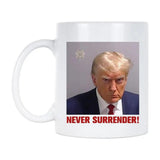 Photo Mug 400ml White Coffee Mug Cup Microwavable Dishwasher Safe Big Handle Durable Ceramic Mug Cup For Home Trump Lover