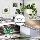 Picture Hangers 2M X 1.5mm Stainless Steel Heavy Duty Wire Rope Home Décor Products Hooks For Living Room Bedroom Bathroom