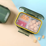 Pill Container Large Capacity Compact Medicine Box Pills Organization Supplies For Schoolbag Shoulder Bag Purse Backpack