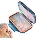 Pill Container Large Capacity Compact Medicine Box Pills Organization Supplies For Schoolbag Shoulder Bag Purse Backpack