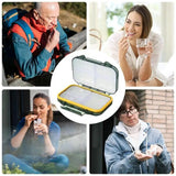 Pill Container Large Capacity Compact Medicine Box Pills Organization Supplies For Schoolbag Shoulder Bag Purse Backpack