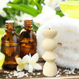 Pillar Candle Mold  Vintage Striped Geometric Roman Colum Candle Mold Creative DIY Epoxy Resin Casting Unique Candle Molds