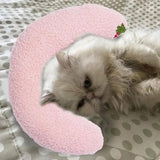 Pillows For Indoor Cats U-shaped Fluffy Cartoon Pillow For Calming Puppies KidsPlush Toy Pillows For Pet Shelter Balcony Game