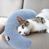 Pillows For Indoor Cats U-shaped Fluffy Cartoon Pillow For Calming Puppies KidsPlush Toy Pillows For Pet Shelter Balcony Game