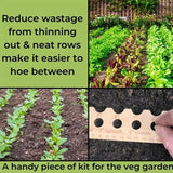 Planting Template Wooden Tool Ruler For Precise Planting Reusable Wood Planting Spacer Planting Tool For Gardens Outdoor Raised