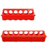 Plastic Flip-Top Poultry Bird Feeder Ground Chicken Bird Feeder Trough Pheasant feeding bucket Quality Chick 20/30cm