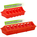 Plastic Flip-Top Poultry Bird Feeder Ground Chicken Bird Feeder Trough Pheasant feeding bucket Quality Chick 20/30cm