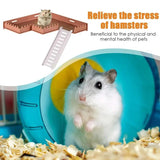 Play Gym Stand Hamster Safe PVC Play Gym With Ladder Cage Toys Decorative Accessories For Chipmunks Hamsters Squirrels Gerbils