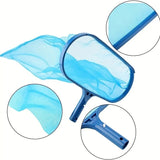 Pool Skimmer Net Telescopic Aluminum Pole Fruit Picker With Medium Fine Mesh Cleaning Net Equipment for Ponds Fish Tank Fountain