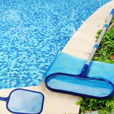 Pool Skimmer Net Telescopic Aluminum Pole Fruit Picker With Medium Fine Mesh Cleaning Net Equipment for Ponds Fish Tank Fountain