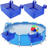 Poolside Storage Basket Poolside Storage Holder Stretchable Above Ground Pool Storage For Most Frame Pools Gardens Bathrooms
