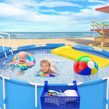 Poolside Storage Basket Poolside Storage Holder Stretchable Above Ground Pool Storage For Most Frame Pools Gardens Bathrooms