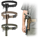 Portable Belt Rod Holder Fishing Gear Tackles Accessories Adjustable Waist Fishing Rod Holder Fishing Rod Pole Inserter