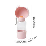 Portable Dog Water Bottle 400ML Portable Bottle Bowl For Outdoor Dog Feeders Pet's Drinking Accessories For Picnicing Traveling