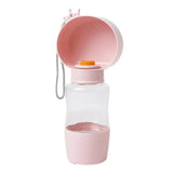 Portable Dog Water Bottle 400ML Portable Bottle Bowl For Outdoor Dog Feeders Pet's Drinking Accessories For Picnicing Traveling