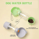 Portable Dog Water Bottle 400ML Portable Bottle Bowl For Outdoor Dog Feeders Pet's Drinking Accessories For Picnicing Traveling