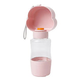 Portable Dog Water Bottle 400ML Portable Bottle Bowl For Outdoor Dog Feeders Pet's Drinking Accessories For Picnicing Traveling