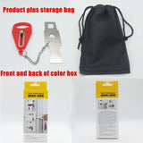 Portable Door Lock Metal Security Lock Burglar Alarm Door Lock For Home Room Travel Accommodation Hotel Apartment