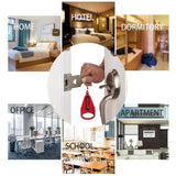 Portable Door Lock Metal Security Lock Burglar Alarm Door Lock For Home Room Travel Accommodation Hotel Apartment