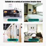 Portable Door Stop Alarm Anti-theft Wireless Security System Door Stopper Block Alarm For Home Hotel Dormitory Safety