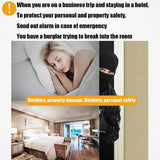Portable Door Stop Alarm Anti-theft Wireless Security System Door Stopper Block Alarm For Home Hotel Dormitory Safety