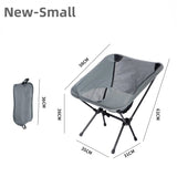 Portable Folding Camping Chair Outdoor Moon Chair Collapsible Foot Stool for Hiking Picnic Fishing Chairs Seat Tools