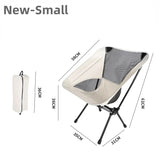 Portable Folding Camping Chair Outdoor Moon Chair Collapsible Foot Stool for Hiking Picnic Fishing Chairs Seat Tools