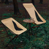 Portable Folding Camping Chair Outdoor Moon Chair Collapsible Foot Stool for Hiking Picnic Fishing Chairs Seat Tools