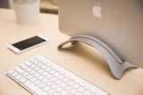 Portable Laptop Stand Aluminum Alloy Stable Vertical Storage Rack Desktop Erected Holder Space Saving Anti Slip For Macbook Pro