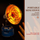 Portable Mini Heater Outdoor Camping Gas Heater Warm Tool Camping Windproof Stainless Steel Gas Butane Heater With Storage Box