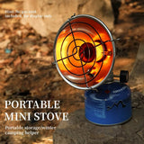 Portable Mini Heater Outdoor Camping Gas Heater Warm Tool Camping Windproof Stainless Steel Gas Butane Heater With Storage Box