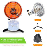 Portable Mini Heater Outdoor Camping Gas Heater Warm Tool Camping Windproof Stainless Steel Gas Butane Heater With Storage Box