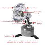 Portable Mini Heater Outdoor Camping Gas Heater Warm Tool Camping Windproof Stainless Steel Gas Butane Heater With Storage Box