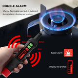 Portable Natural Gas Leak Alarm Detector Methane Gas Analyzer Combustible Flammable Tester Tool Kitchen Indoor Fire Monitor