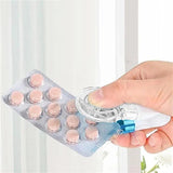 Portable Pill Taker Anti Pollution Artifact Pill Popper Reusable Medication Dispenser Pill Taker Cup Travel Medicine Organizer