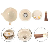 Portable Travel Tea Set Portable Gongfu Rotatable Ceramic Teapot Outdoor Tea Accessories For Elegant Atmosphere For Restaurants