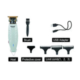 Professional T-Outliner Beard Hair Trimmer Clippers for Men with Carbon Steel T-Blade Electric Beard Trimmer