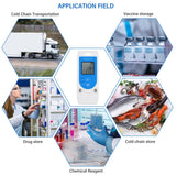 Professional USB Temperature & Humidity Data Logger -30~60℃&0~85%RH Indicator Light Alarm for Warehouse Transport Laboratory Etc